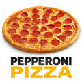 Pepperoni Pizza topped with premium pepperoni slices, melted mozzarella cheese, and signature tomato sauce on a golden baked crust