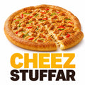 Cheez Stuffar Pizza with cheese stuffed crust and grilled chicken