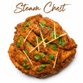 Juicy steamed chicken breast marinated with Pakistani spices