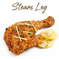 Juicy steamed chicken leg marinated with Pakistani spices